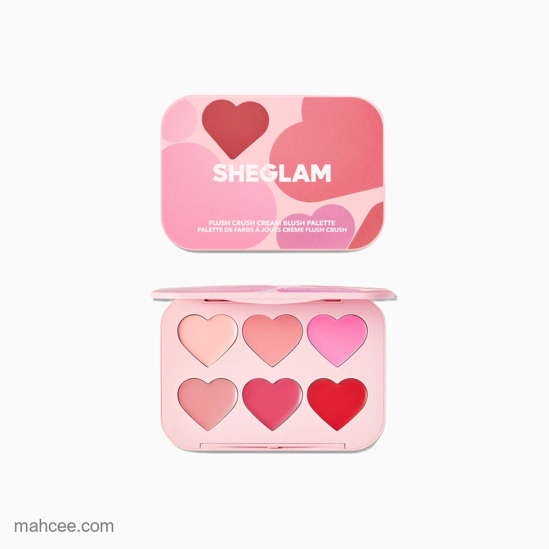 پالت 6 رنگ رژگونه قلبی کرمی شیگلم